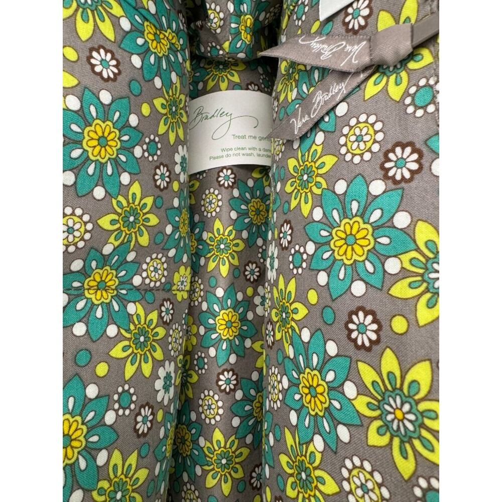 Vera Bradley Eloise Framed Handbag Retired Lemon Parfait NWT Yellow Teal Paisley - Picture 4 of 7